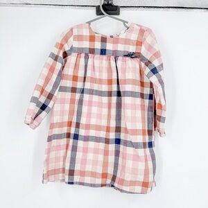 H&M Pink and Blue Plaid Kids Dress